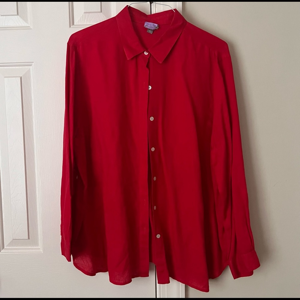 J. Jill linen top XL